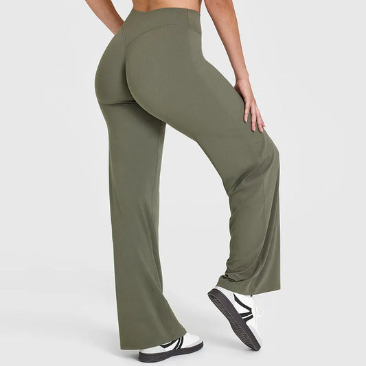 Ago mid-high rise flared leggings