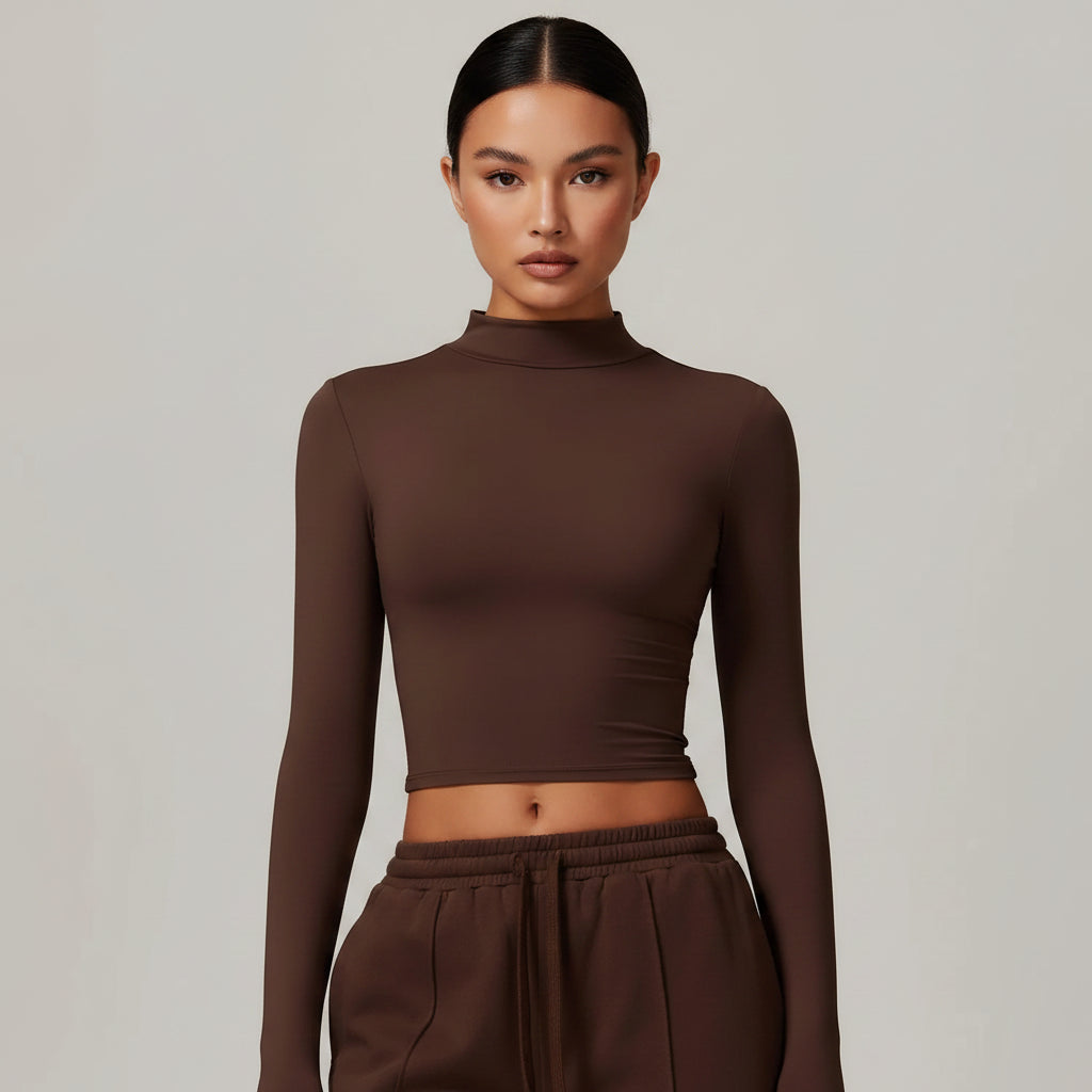 Elysian Crop Tops Long Sleeve