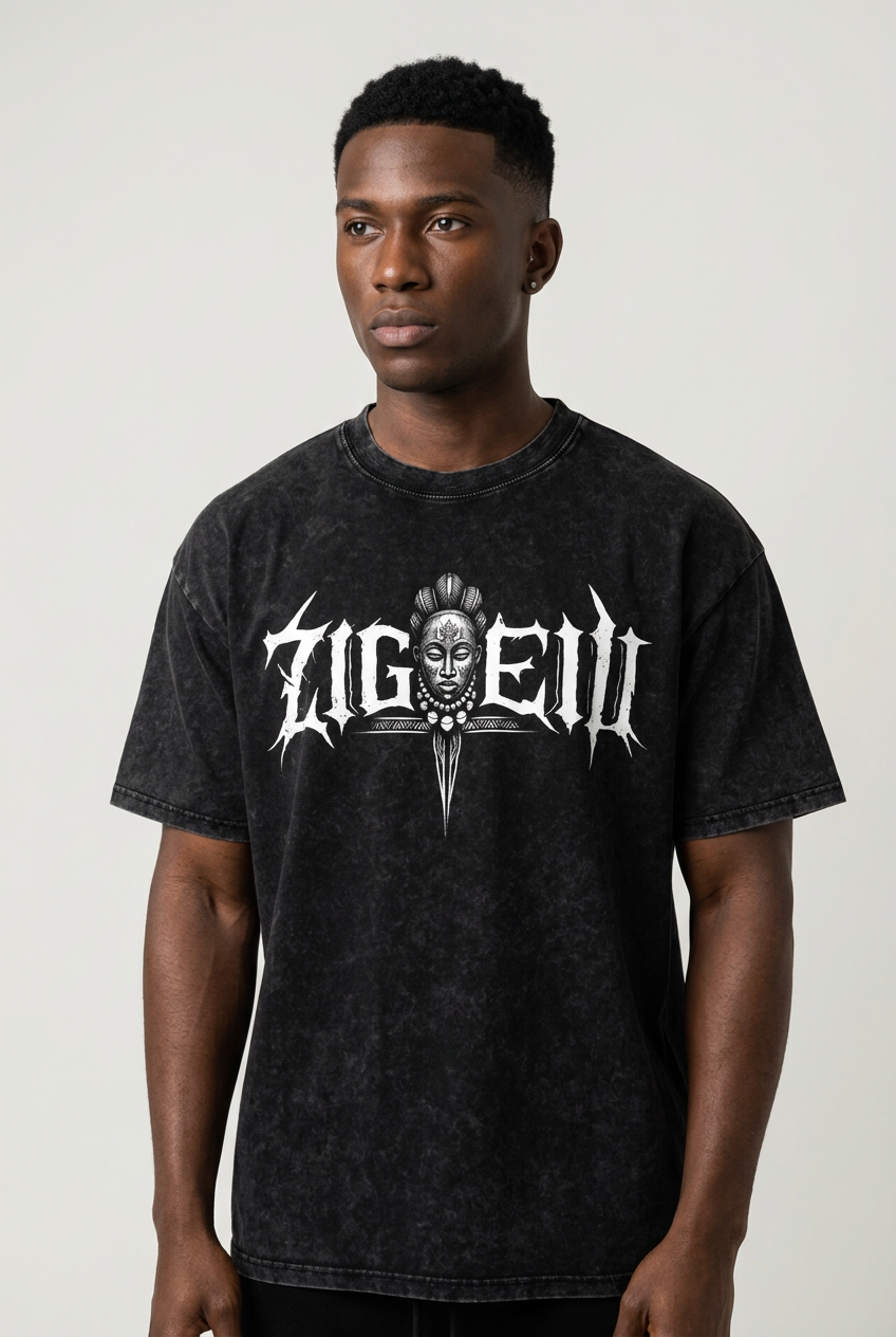 Zigueii Origine Washed Sort sleeve
