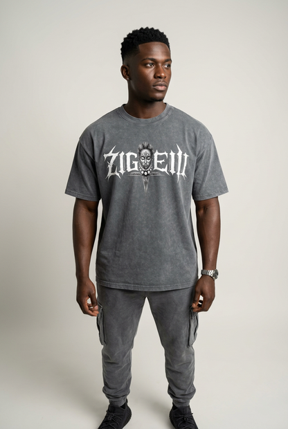 Zigueii Origine Washed Sort sleeve