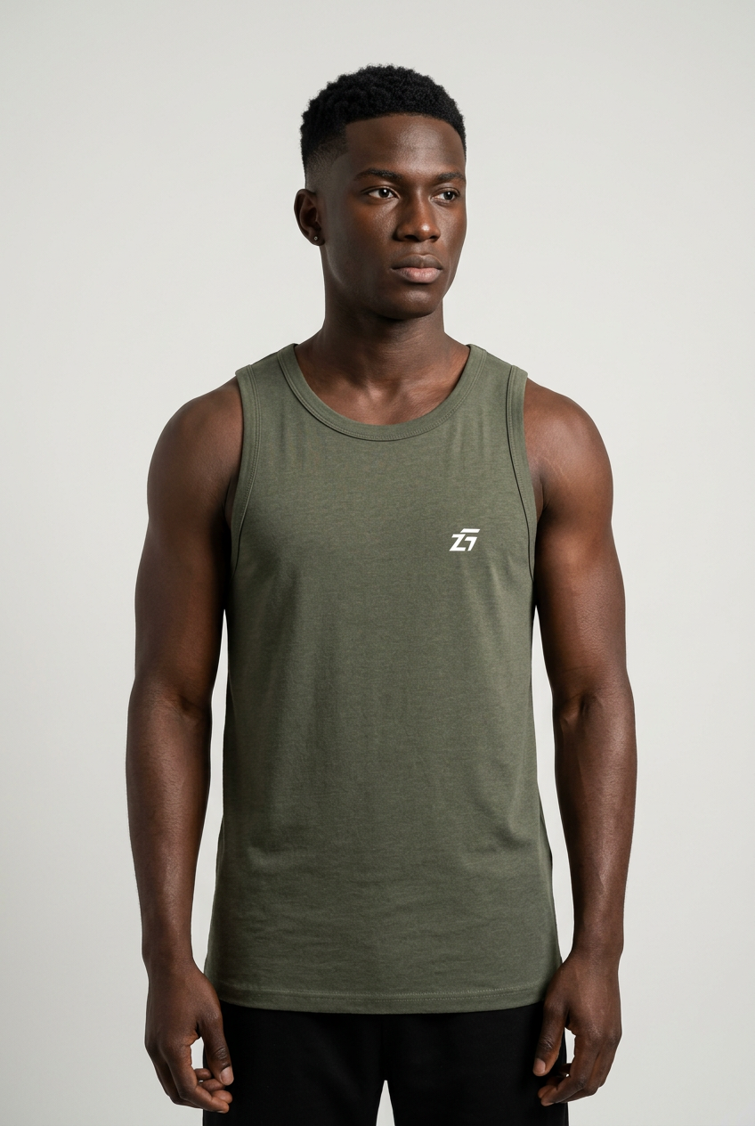 Men’s Essential Heavyweight Ribbed Tank top