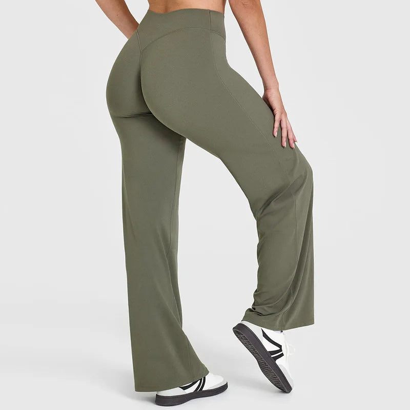 Ago mid-high rise flared leggings