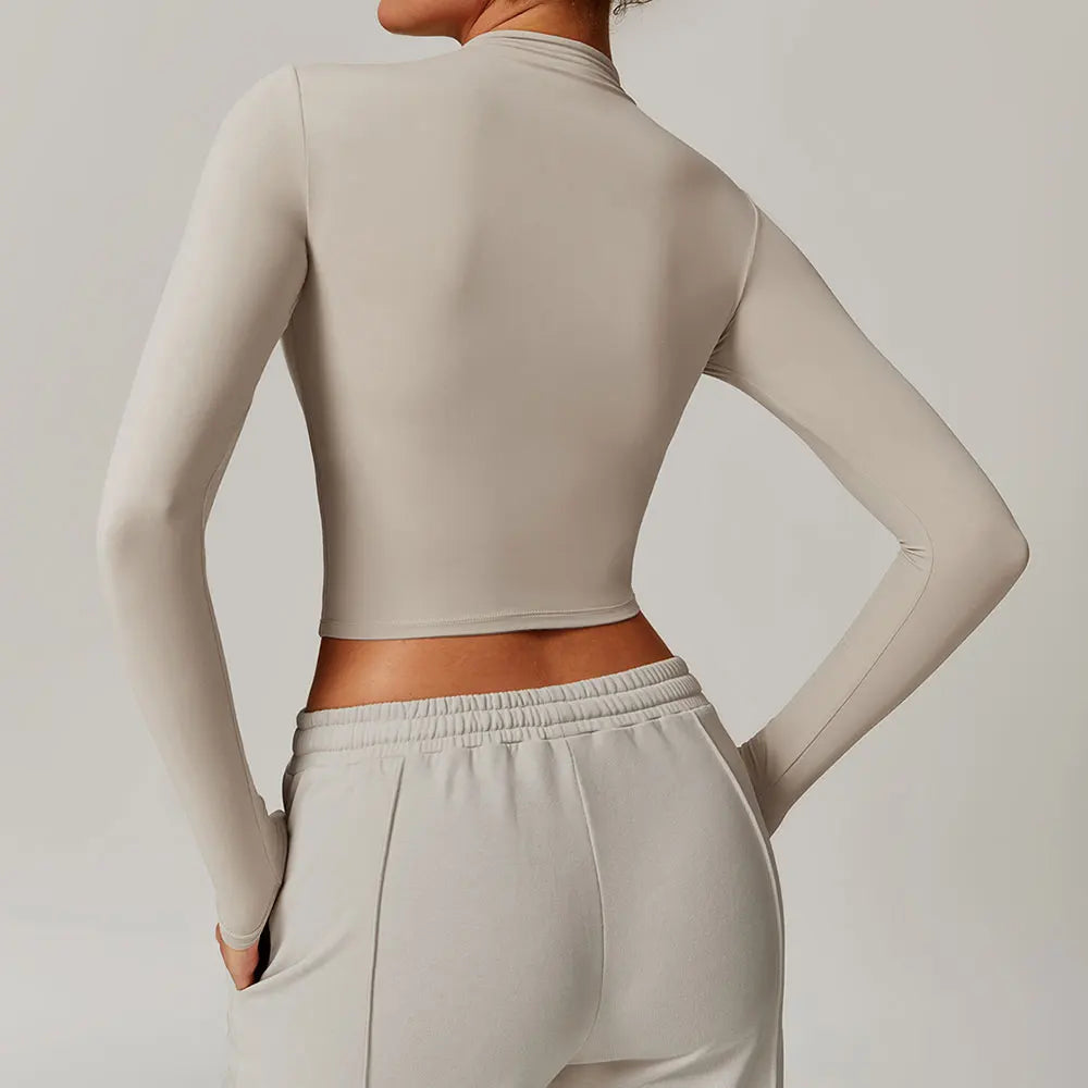 Elysian Crop Tops Long Sleeve