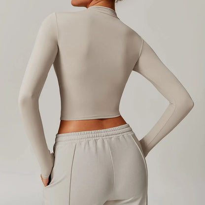 Elysian Crop Tops Long Sleeve