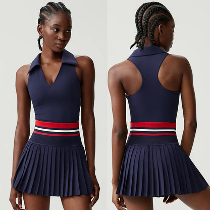 Pleated Court Skirt Set