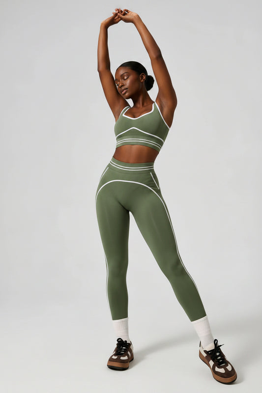 Rora Seamless Set Army Green