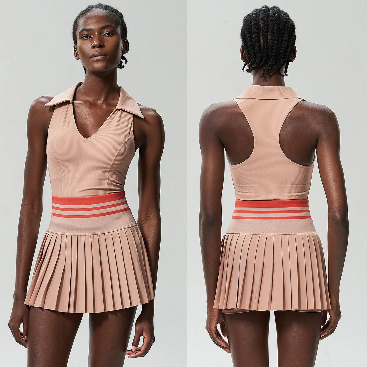 Pleated Court Skirt Set