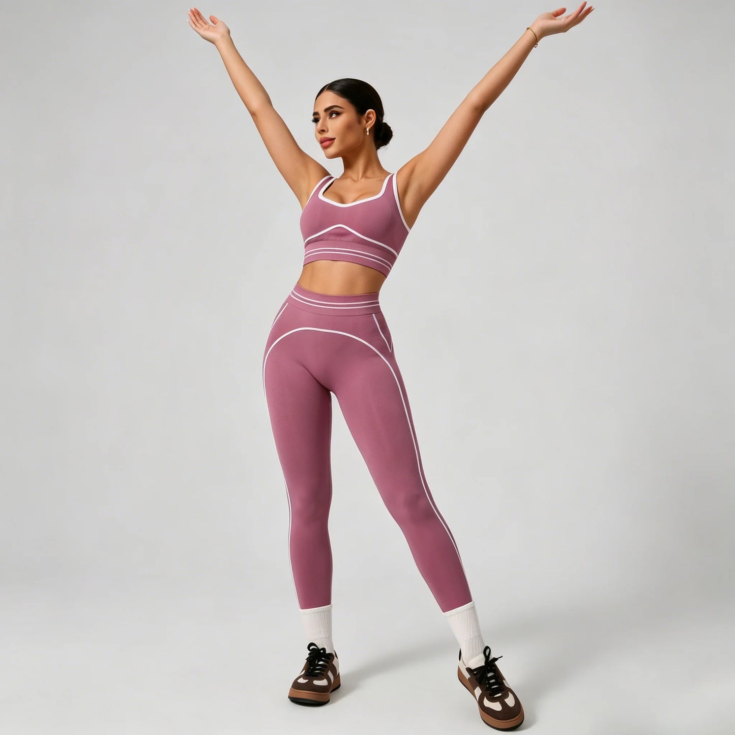 Rora Seamless Set pal purple