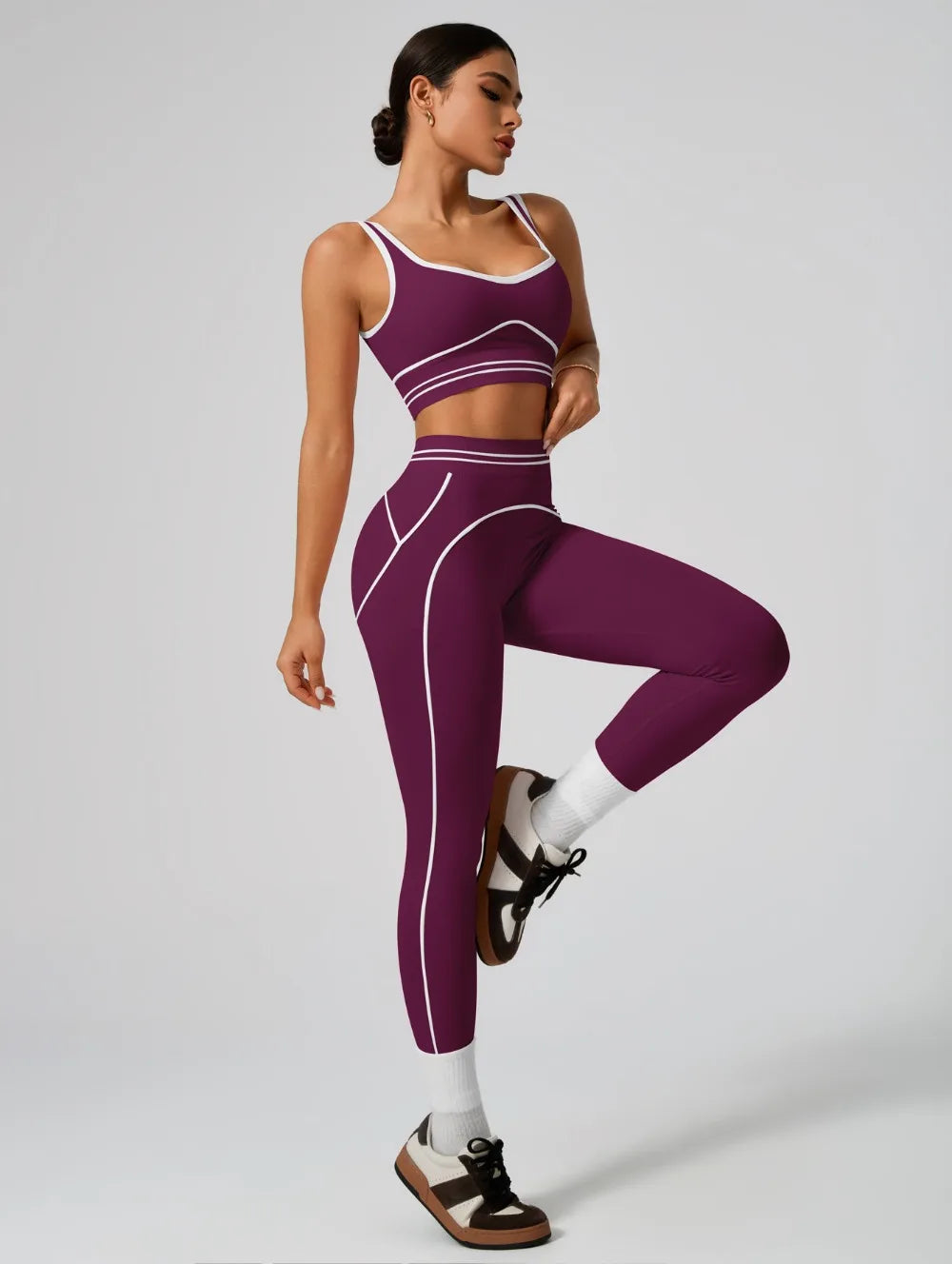 Rora Seamless Set pal purple