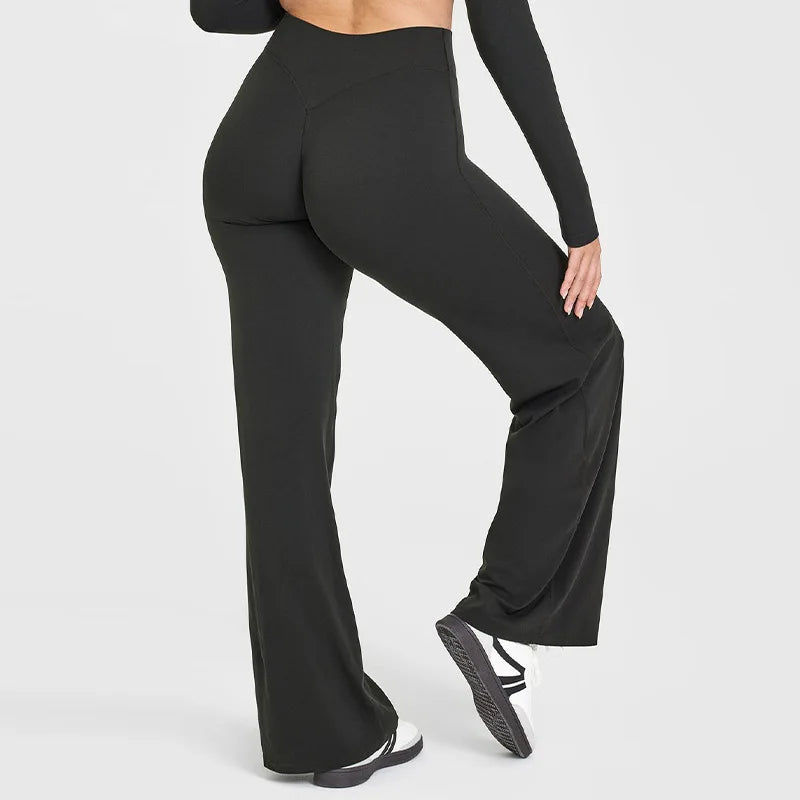 Ago mid-high rise flared leggings