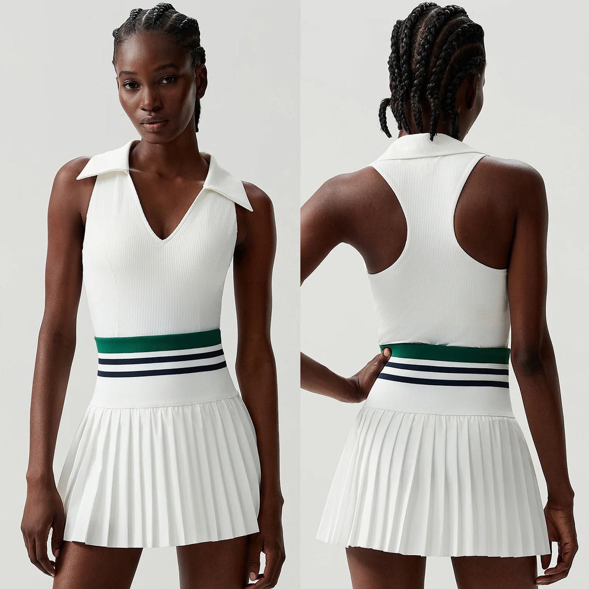 Pleated Court Skirt Set