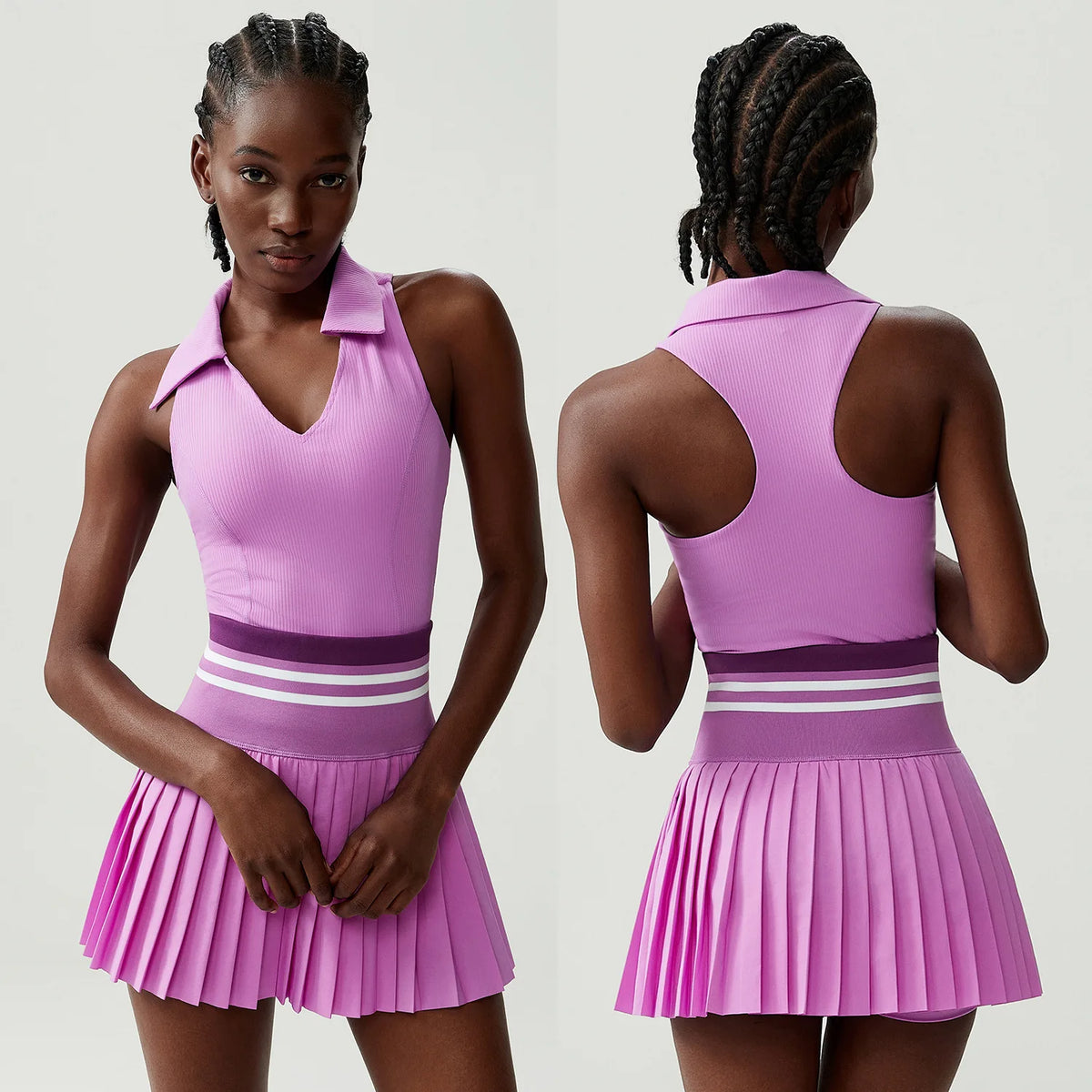 Pleated Court Skirt Set