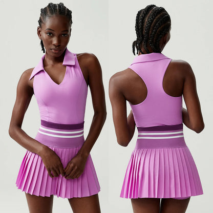 Pleated Court Skirt Set