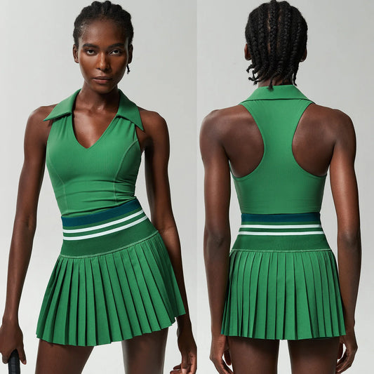 Pleated Court Skirt Set