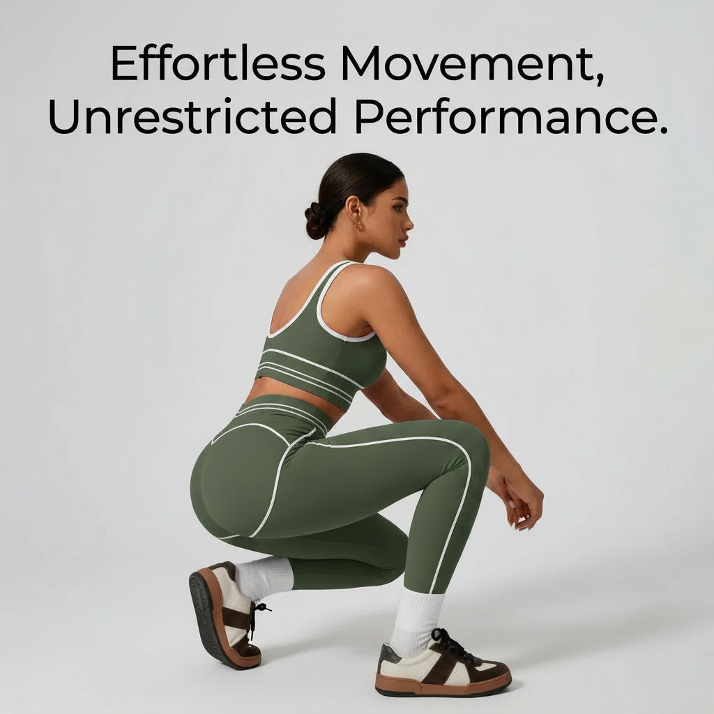 Rora Seamless Set Army Green