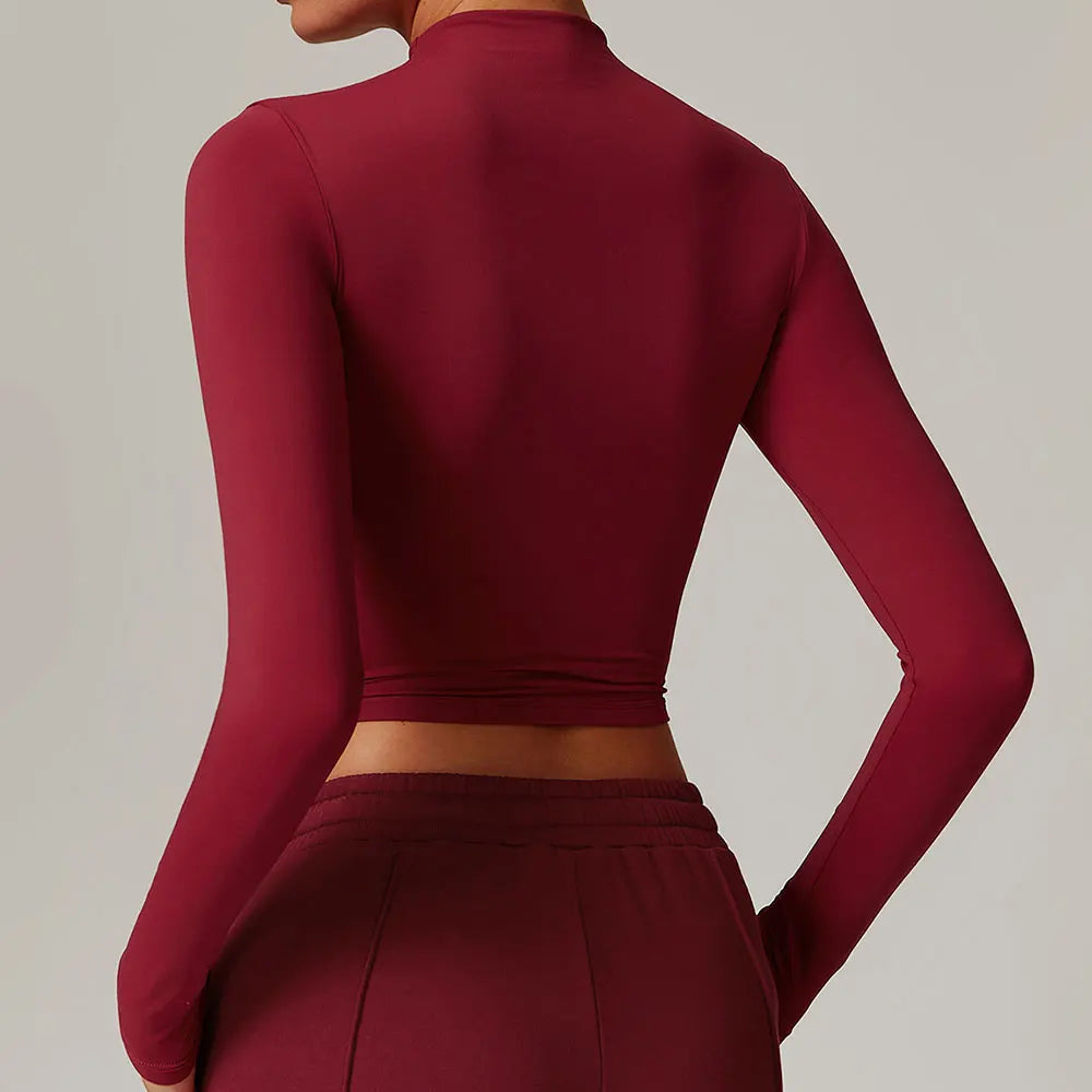 Elysian Crop Tops Long Sleeve