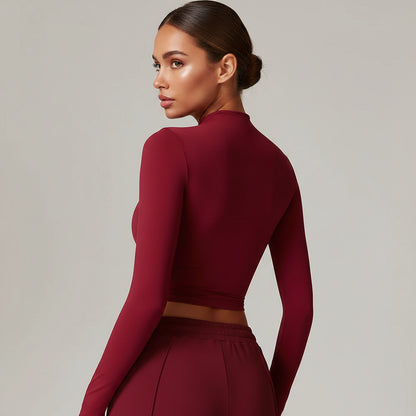 Elysian Crop Tops Long Sleeve