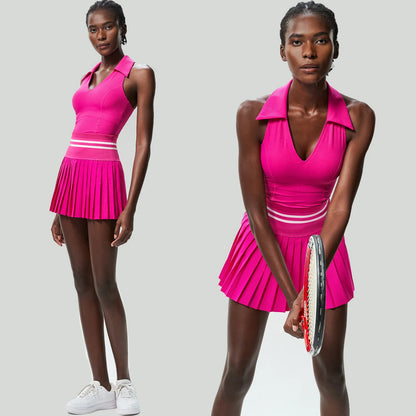 Pleated Court Skirt Set