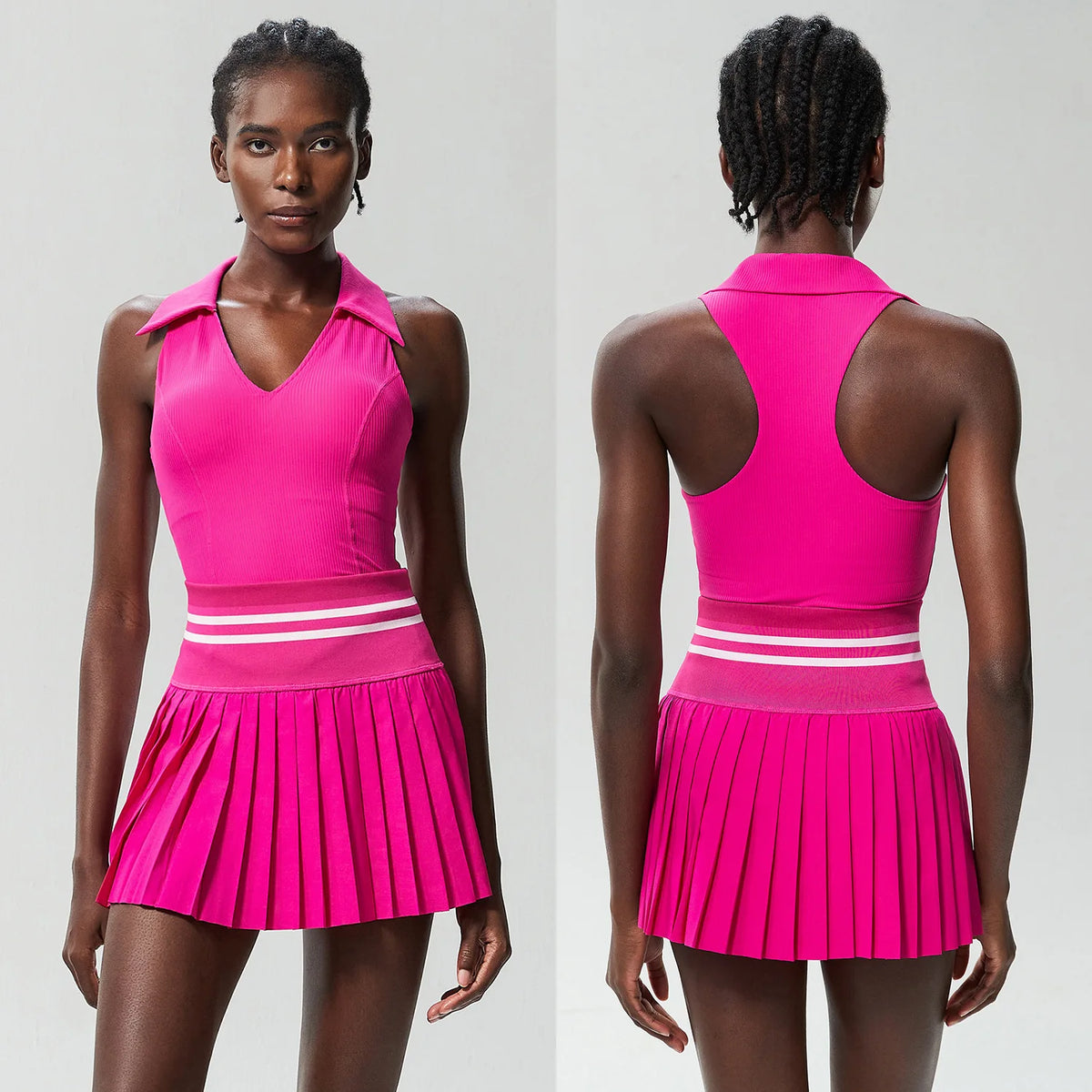 Pleated Court Skirt Set