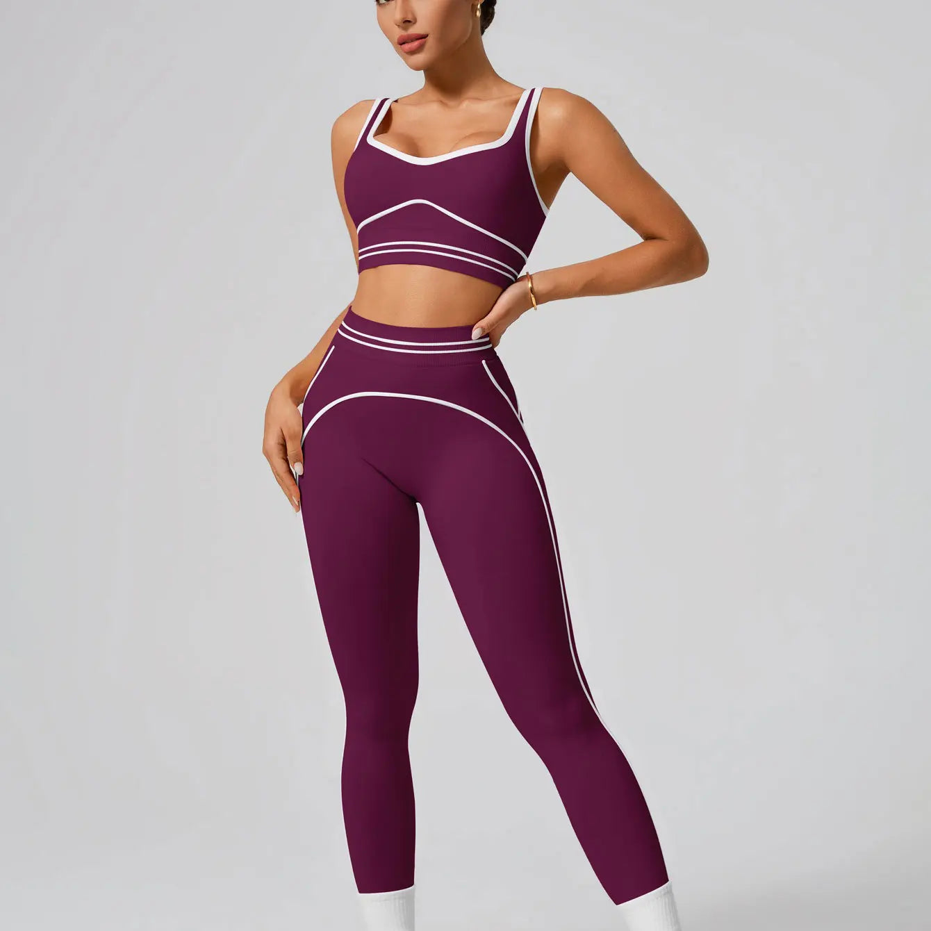 Rora Seamless Set pal purple