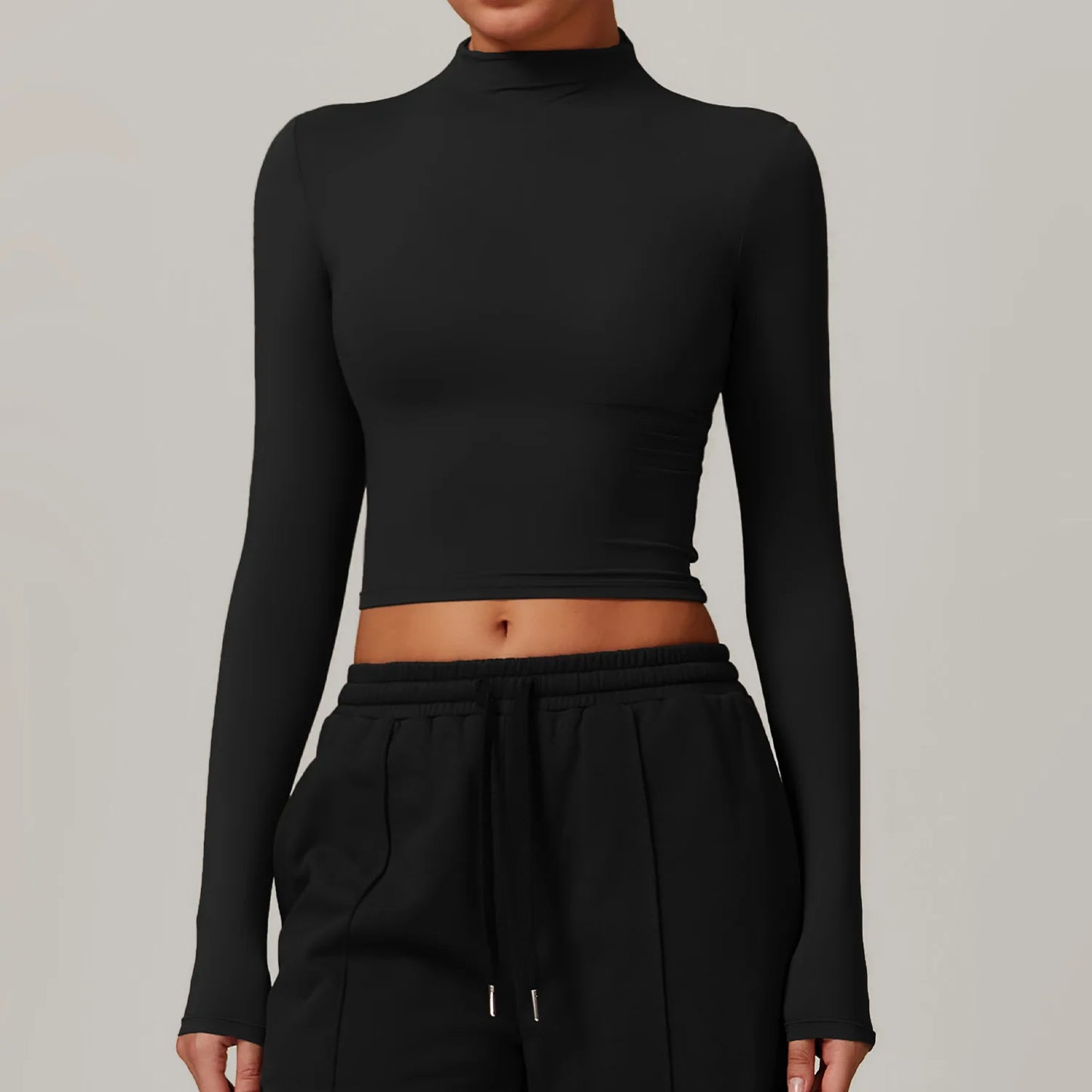 Elysian Crop Tops Long Sleeve