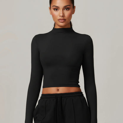 Elysian Crop Tops Long Sleeve