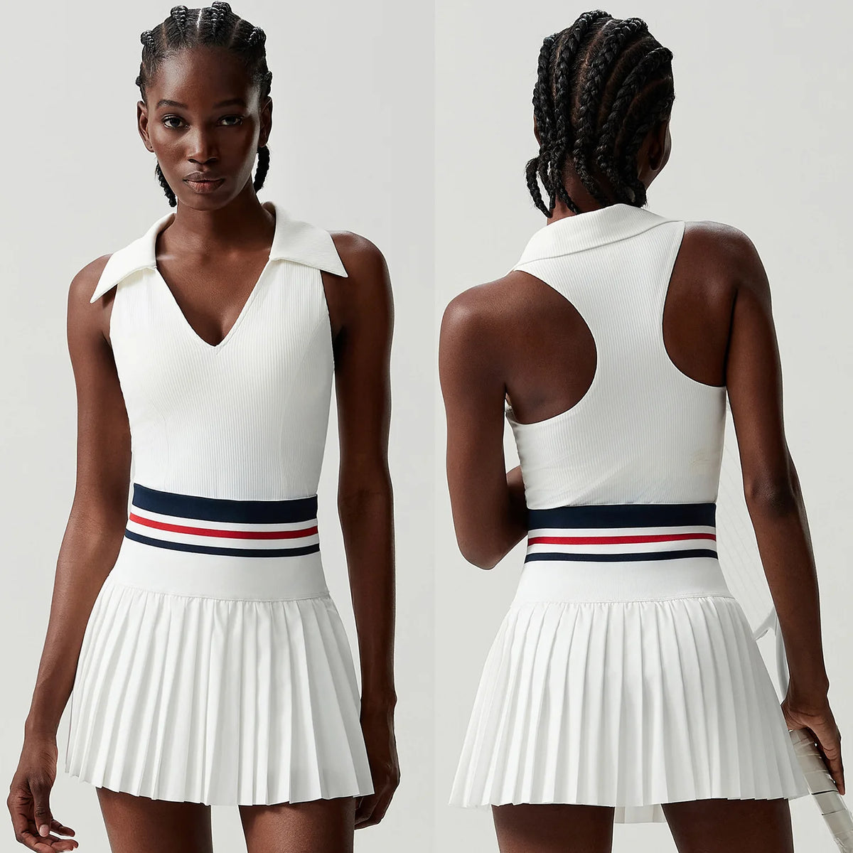 Pleated Court Skirt Set