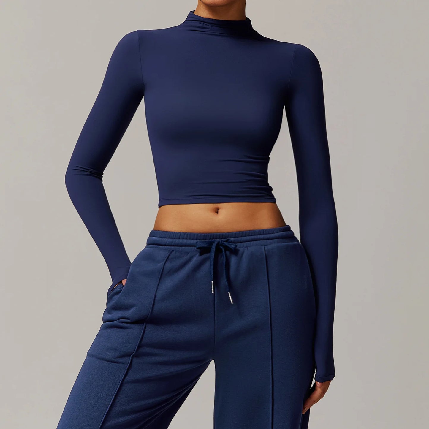 Elysian Crop Tops Long Sleeve