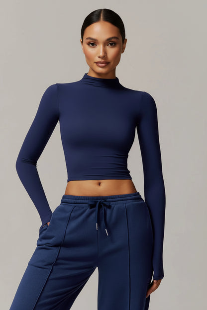 Elysian Crop Tops Long Sleeve