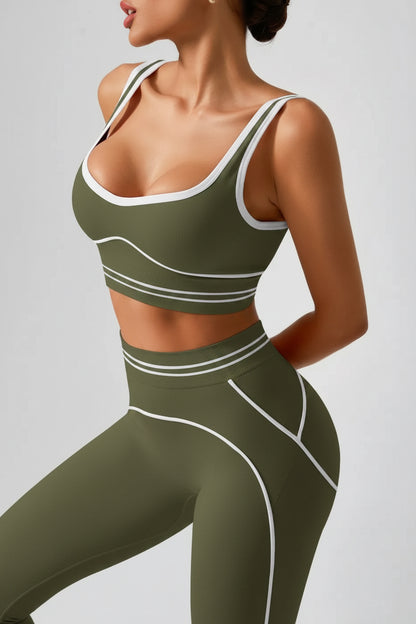 Rora Seamless Set Army Green