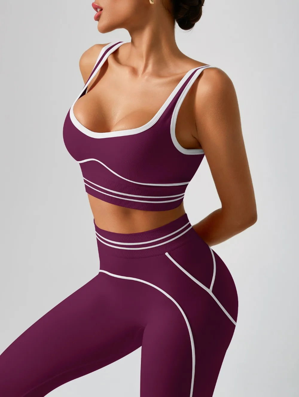 Rora Seamless Set pal purple