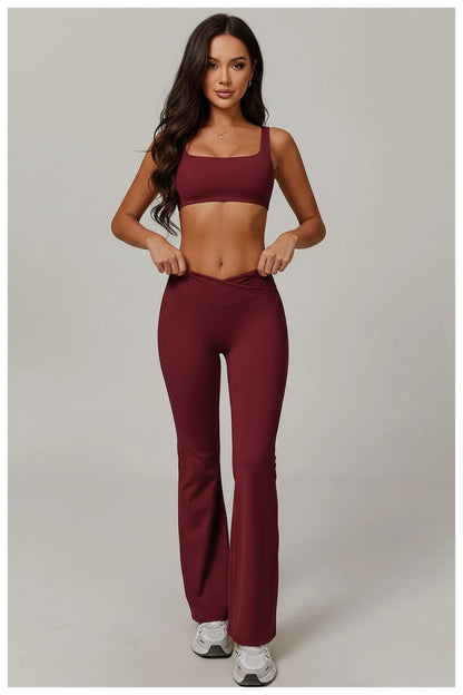 Apex Waistband Flared Leggings