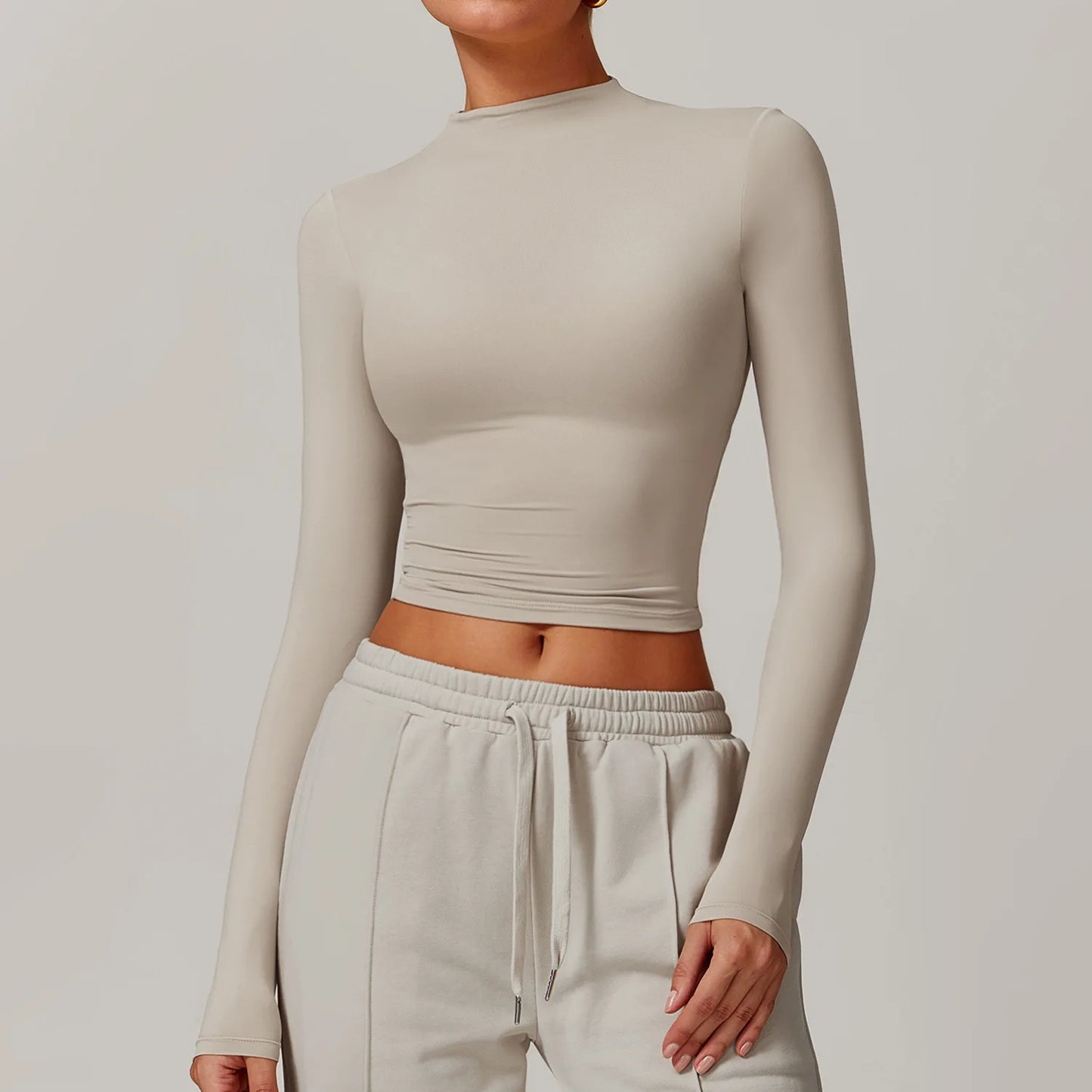 Elysian Crop Tops Long Sleeve