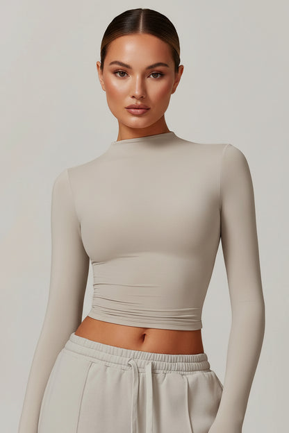 Elysian Crop Tops Long Sleeve