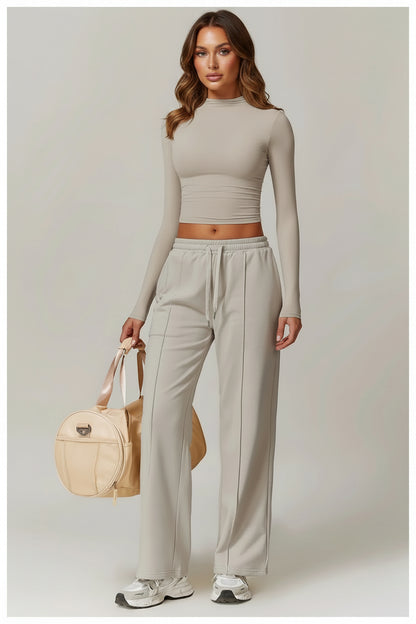 Elysian Crop Tops Long Sleeve
