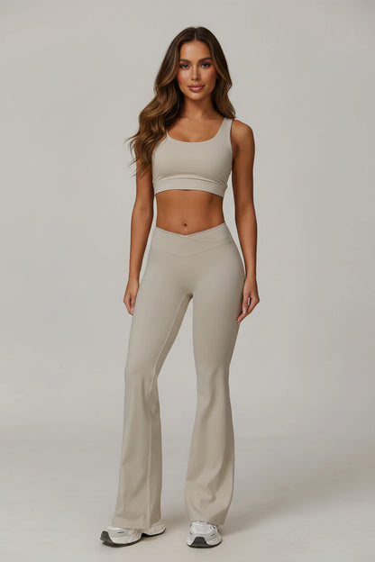 Apex Waistband Flared Leggings