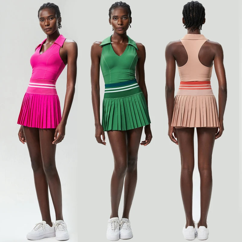 Pleated Court Skirt Set