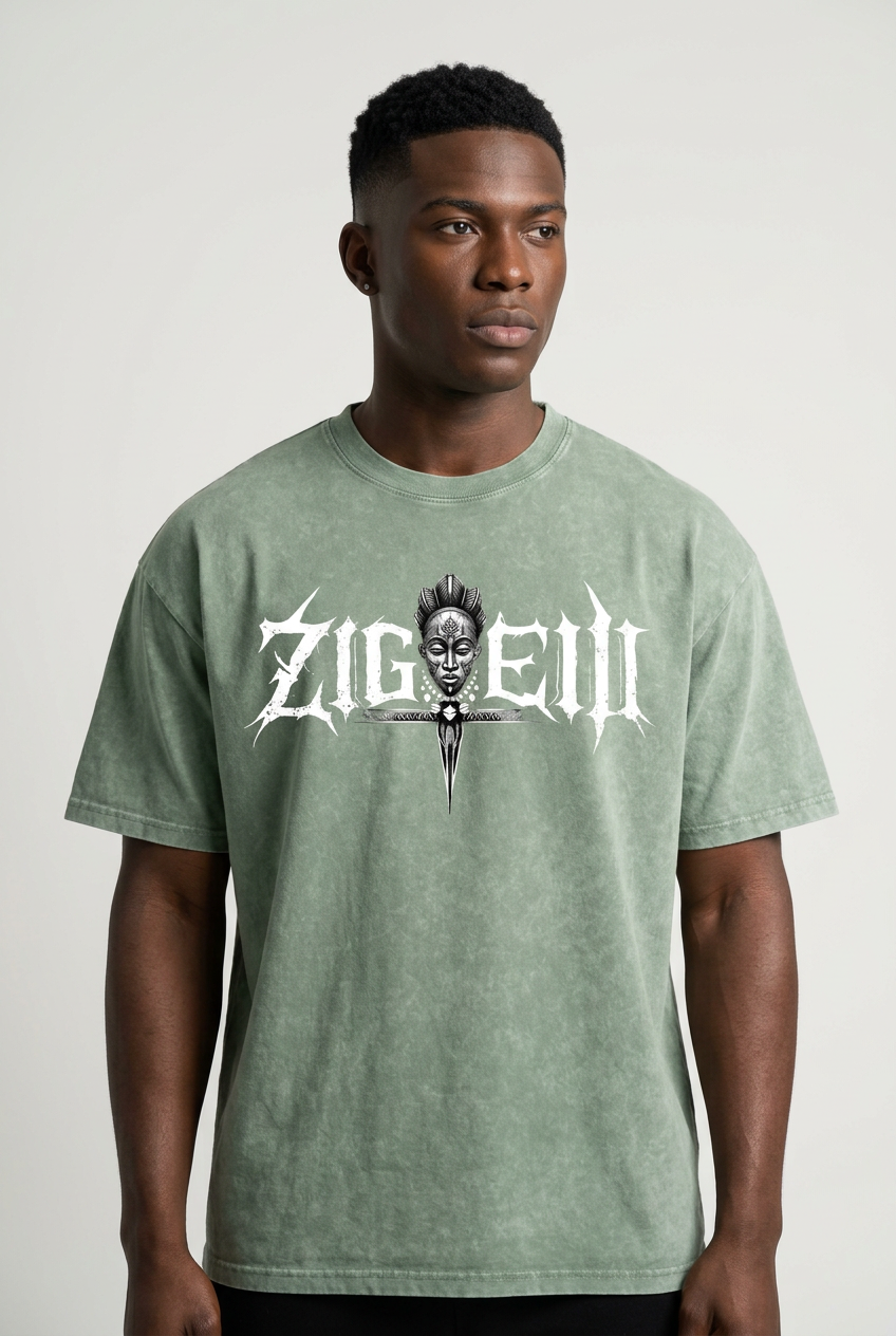 Zigueii Origine Washed Sort sleeve